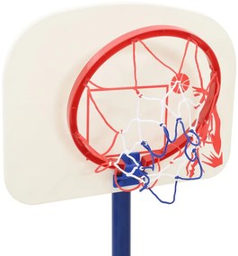 Suporte basquetebol c/ bola e bomba altura ajustável 90/121 cm
