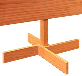 Árvore de Natal decorativa 150 cm pinho maciço castanho-mel