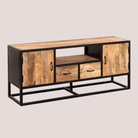 Gabinete de TV de madeira estilo Bavi Madeira Natural - Sklum