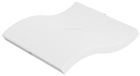 vidaXL Colchão de espuma médio suave 200x200 cm
