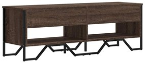 Móvel de TV 122x34x41 cm derivados de madeira carvalho castanho