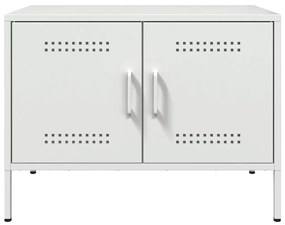 Móveis de TV 2 pcs 68x39x50,5 cm aço branco