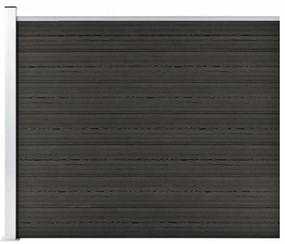 Painel de cerca 175x146 cm WPC cinzento