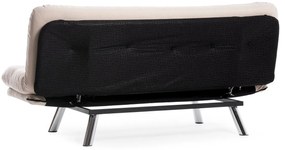 Sofá-Cama de 3 Lugares Misa – Creme – 52x175x40 cm