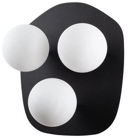 Candeeiro de Parede Well – Preto e Creme – 37 x 44 x 45 cm