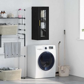 vidaXL Armário de parede Carvalho Preto 34,5 x 34 x 90 cm