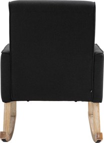 Cadeira de baloiço Dream Tecido preto