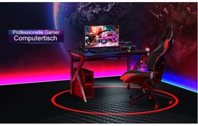 Mesa de estudo ergonômica moderna para escritório em casa e computador para espaços pequenos