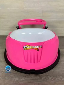 Carrinho de Choques elétrico para crianças Autogiro 12V Eléctrico Rosa