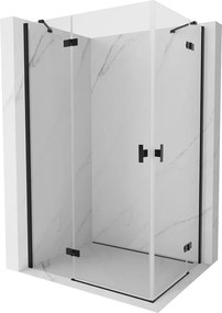 Mexen Mist-H Duo cabine de duche articulada esquerda 95 x 85 cm, transparente, preta - 8A5-095L-085P-70-00