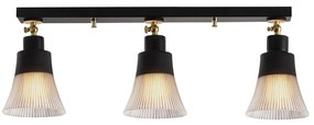 Candeeiro de Teto Foca – Preto – Diâmetro 62 cm, Altura 22 cm