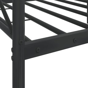 Cama de Dia sem Colchão 75x190 cm aço preto