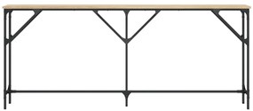 Mesa consola 180x23x75 cm derivados de madeira carvalho sonoma