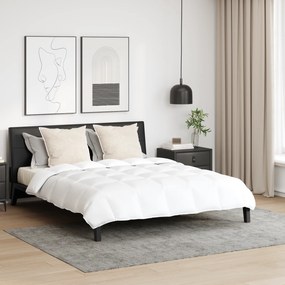 vidaXL Edredão Outros 3 pcs Branco 240 x 200 cm Penugem