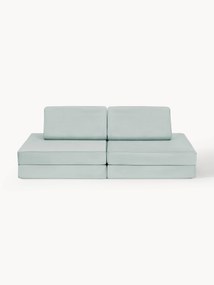 Sofá de brincar modular artesanal em veludo para crianças Mila