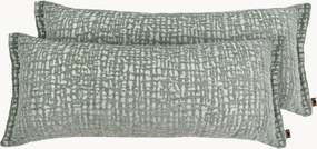 Almofadas em chenille artesanais Leilani, conjunto de 2
