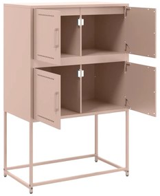 Aparador 68,5x38,5x107 cm aço rosa