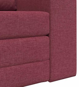 Sofá Cama 2 em 1 Bordô 98x71x83 cm Tecido