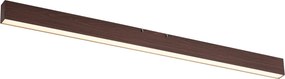 Candeeiro de Teto Moderno Madeira de Nogueira Com LED Integrado Regulável em 3 Passos 2700-4000K com Interruptor DIP - Keane