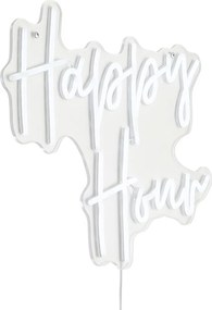 Candeeiro de Parede Neon Branco incl. LED - Happy Hour