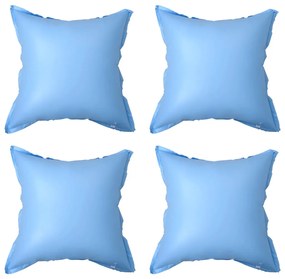 Almofadas insufláveis cobertura piscina acima do solo 4 pcs PVC