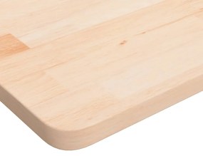 Tampo de mesa quadrado 70x70x2,5 cm carvalho maciço não tratado