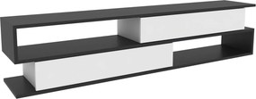 Móvel TV Cortez – Antracite e Branco – 160x35,3x38,6 cm