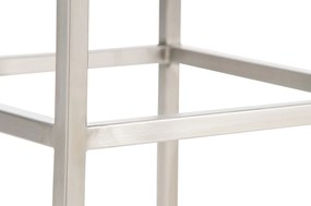 Banco de bar Montreal em couro sintético 37 x 78 x 37 cm Branco