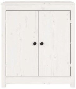 Aparadores 2 pcs 70x35x80 cm madeira de pinho maciça branco