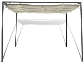 Gazebo para jardim com toldo retrátil