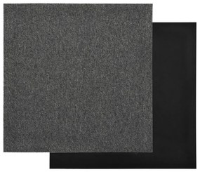 Ladrilhos carpete para pisos 20 pcs 5 m² 50x50 cm antracite