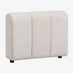 Apoio De Braço Esquerdo Para Sofá Modular Em Tecido Bouclé Eliot Bouclé Bege Creme - Sklum