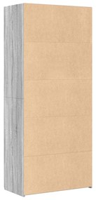 Armário alto 80x42,5x185 cm deriv. de madeira sonoma cinza
