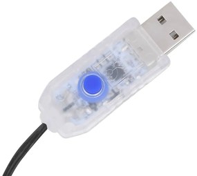 Cordão de luzes árvore de Natal 300 luzes LED 300 cm colorido
