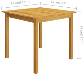 3 pcs conjunto de jantar para jardim cinzento