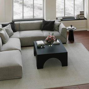 Mesa de Café Collesium - Preta - 80x37x80cm