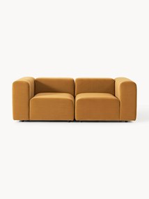 Sofá modular em veludo Lena (2 lugares)