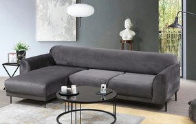 Sofá-Cama de Canto Image Corner - Antracite - 287 x 169 cm