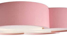 Luminária de teto infantil rosa e branca - Lucille Para crianças