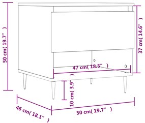 Mesa de centro 50x46x50 derivados de madeira branco