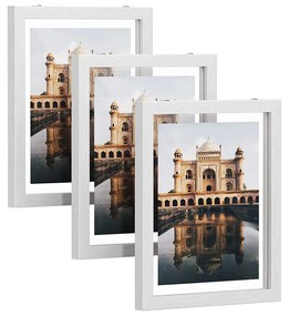 SONGMICS Conjunto de 3 porta-retratos, comporta 4 x 6 polegadas (4 x...