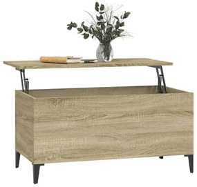 Mesa de centro 90x44,5x45 cm derivados madeira carvalho sonoma