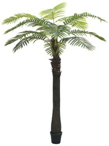 vidaXL Árvore palmeira artificial com vaso 310 cm verde