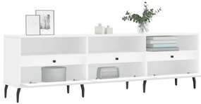 Móvel de TV 150x30x44,5 cm derivados de madeira branco
