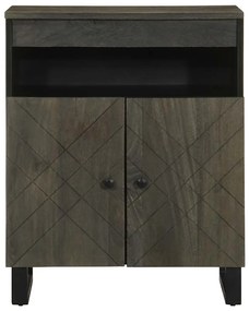 Aparador preto 60x33x75 cm madeira de mangueira maciça