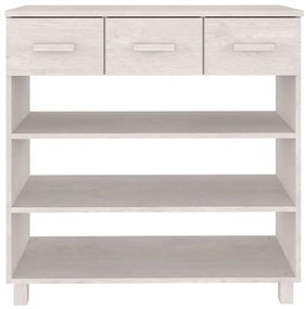 Mesa consola HAMAR 90x35x90 cm pinho maciço branco