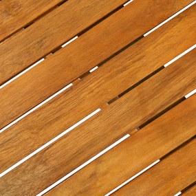 11 pcs conjunto de jantar para jardim 280x90x75cm acácia maciça
