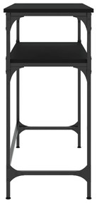Mesa consola 75x35,5x75 cm derivados de madeira preto