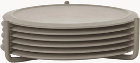 Bases para copos de silicone com suporte Plain, conjunto de 6