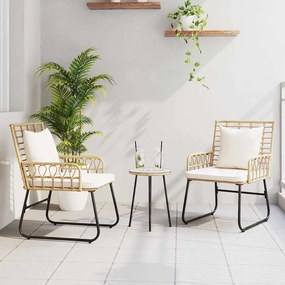 vidaXL Conjunto de Jantar para Jardim 3 pcs Preto, Antracite